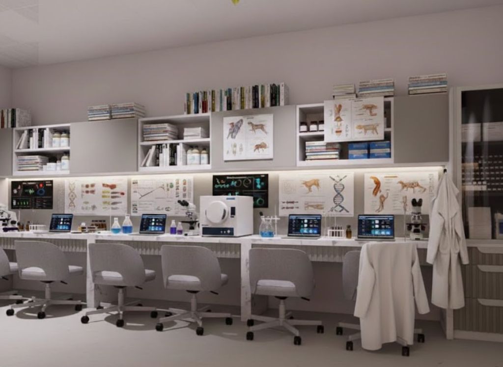 Equine lab workstations