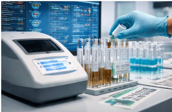 Automated analyser and test tubes